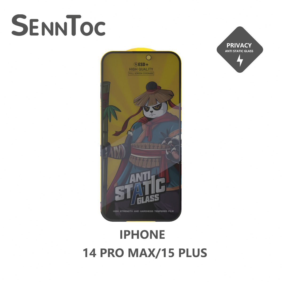 Pellicola Privacy Vetro Ceramico ObaStyle Per IPhone 12-16 Pro Max &ndash; 9H, 0.22mm, Antigraffio